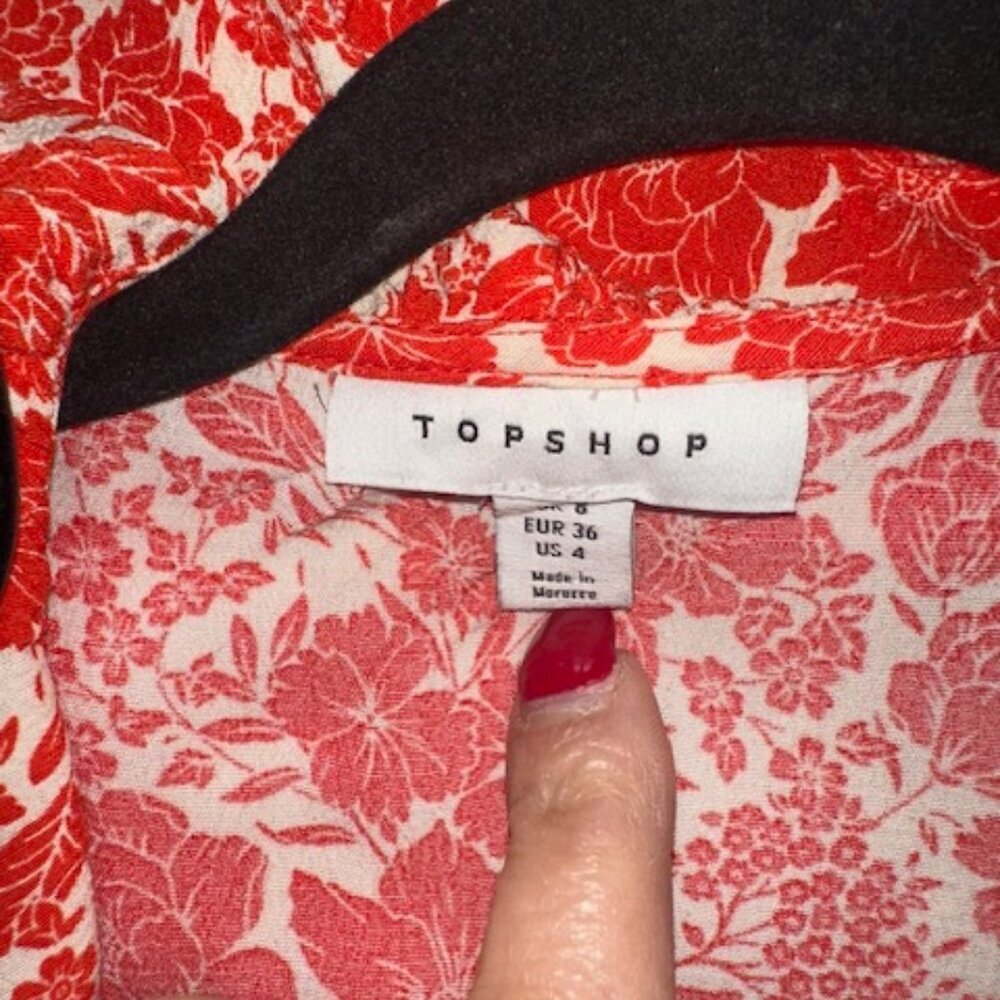 Topshop‎ Ruffle Wrap Mini Dress - Picture 3 of 7